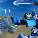 Pilota un poderoso mech guerreiro e loita contra ondas de dinousaurios xigantes. Recolle moedas para mellorar o teu ataque e saúde e dominar a area. Xoga xa!