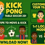 Experimenta unha mestura única de futbolín e pong neste xogo de fútbol arcade de ritmo rápido. Desafía á IA ou a un amigo no mesmo dispositivo. Xoga agora de…