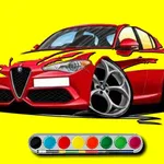 Libera a túa creatividade con cores e deseños de coches. Xogo relaxante para todas as idades: personaliza vehículos icónicos. Deseña o teu Alfa Romeo soñado…