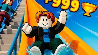 Ascende estruturas xigantes e lánzate por emocionantes tobogáns para recoller moedas neste vibrante xogo de obby. Únete a mascotas adorables para aumentar as…